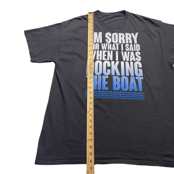 Boating Tee I’m Sorry For What I Said When I Was Docking The Boat Sz XL - Picture 6 of 8